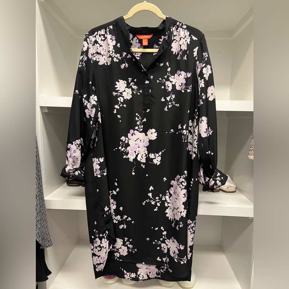 Joe Fresh black floral dress